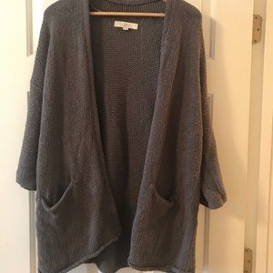 Grey knit sweater